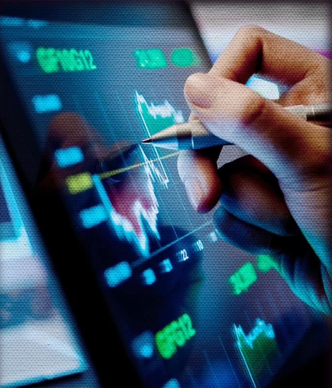 Computer showing industry focused performance